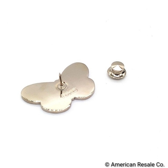 Vintage COACH Green Enamel Butterfly Lapel Pin Brooch Purse Backpack Pin Charm - Picture 6 of 6